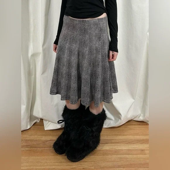 Hard Tail Snake Print Midi Skirt - Picture 3 of 8